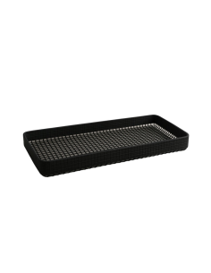 2 Pcs - Tapis grillagé en silicone avec bordure pour BBQ 279x140mm H13mm