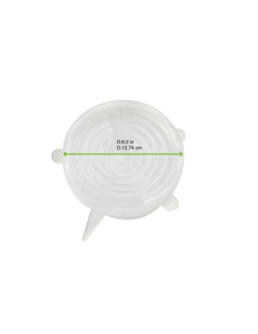 40 Pcs - Couvercle en silicone Ø150mm - 157x157, Hauteur: 23 mm 2