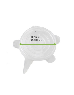 100 Pcs - Couvercle en silicone Ø63mm - 63x H22 mm, pratique et résistant 2