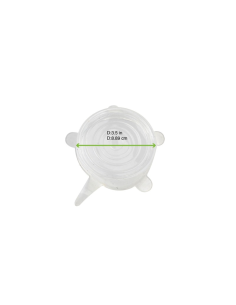 50 Pcs - Couvercle en silicone Ø84 mm - H22 mm, 90 x 90 mm 2