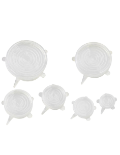 10 Pcs - Couvercles réutilisables en silicone - Ø205 mm, 195x195 mm, H30 mm