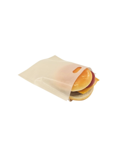 10 Pcs - Sac grille pain marron clair en silicone  160x180mm 2