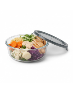 18 Pcs - Bol CookShow en verre compartimenté - Ø170mm, Hauteur: 74mm, Couvre PP 2