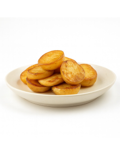 12 Pcs - Assiette réemployable Huskly Beige - Ø198 mm, Hauteur: 30 mm 2