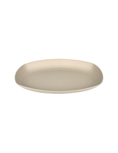 48 Pcs - Assiette ovale Huskly beige - Composite, 290x180 mm, Hauteur: 32 mm