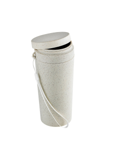 10 Pcs - Bouteille réemployable beige composite - 310ml, Ø70mm, Hauteur: 165mm