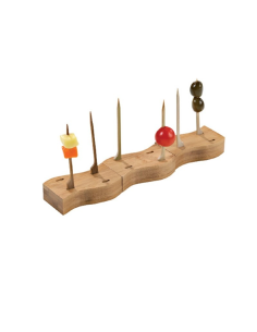 21 Pcs - Piques bambou "Teppo Gushi" avec support "Haya" - 7,9 cm, 3,7 cm, 1,9 cm