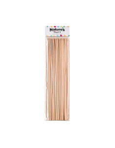 50 Pcs - Brochette bambou ronde - 25 cm , idéal pour barbecue