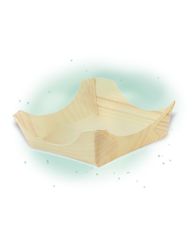 12 Pcs - Mini assiette en bois carrée - 9,5 cm x 9,5 cm, Hauteur: 3,5 cm