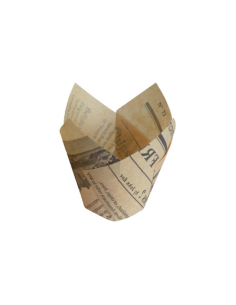 24 Pcs - Caissette de cuisson papier "Newsie" - Diam: 4,5 cm, Hauteur: 8 cm