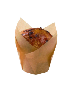 12 Pcs - Caissette de cuisson papier "Krafty" - Diam: 6 cm, Hauteur: 10 cm