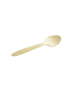 24 Pcs - Cuillère en bois - 1,3 cm x 3,4 cm x 15,8 cm