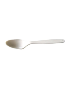 24 Pcs - Cuillère PLA blanche - 18 cm