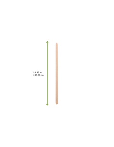 50 Pcs - Spatule à café en bois - 11 cm x 0,5 cm x: 0,1 cm 2