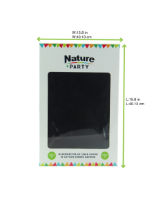 10 Pcs - Serviette coton noir - Douceur premium 2