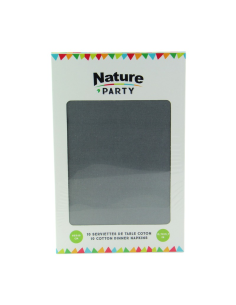 10 Pcs - Serviette en coton gris - Douceur et Absorption optimale