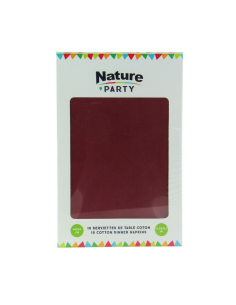10 Pcs - Serviette coton rouge - Douceur optimale