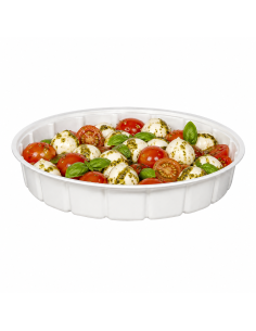 500 Pcs - Saladier plastique blanc rond - 600 ml,... 2