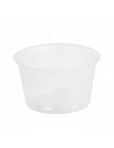 100 Pcs - Pot plastique PP transparent rond - 110 ml,...