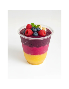 50 Pcs - Pot à dessert PET transparent - 450 ml, Diam:... 2