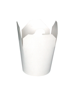 50 Pcs - Pot carton rond blanc - 750 ml, Diam: 9,6 cm,...