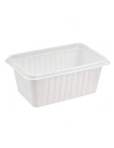 100 Pcs - Barquette plastique PP micro-ondable - 1800 ml,...