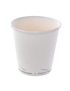 50 Pcs - Gobelet carton Eden blanc - Ø90 mm, Hauteur: 86...