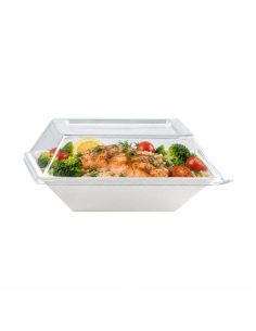 50 Pcs - Couvercle PET Transparent - 13,2 x 13,2 cm,... 2