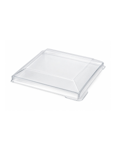 200 Pcs - Couvercle PET transparent "Quadra" - 5,8 x 5,8...