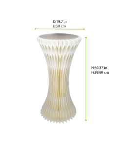 1 Pcs - Tour blanche illuminé et pliable avec plateau en... 2
