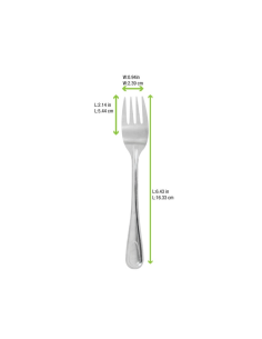 50 Pcs - Fourchette inox - 163 mm x 25 mm x 11 mm 2