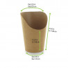 Pot wrap carton brun Diam: 8 cm 8 x 6 x 11,7 cm x 50 unités