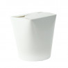 Pot carton blanc base ronde fermeture à fente 450 ml Diam: 8 cm 8 x 8,5 x 9,3 cm x 50 unités