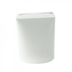 Pot carton blanc base ronde fermeture à fente 450 ml Diam: 8 cm 8 x 8,5 x 9,3 cm x 50 unités