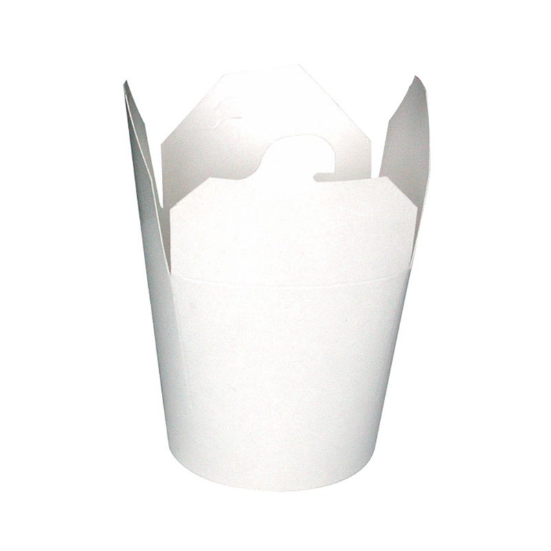 Pot carton blanc base ronde fermeture à fente 750 ml Diam: 9,3 cm 9,3 x 8,5 x 9,5 cm x 50 unités