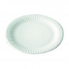 Assiette ronde en carton blanc Diam: 23 cm 23 cm x 100 unités