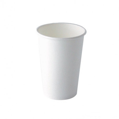 Gobelet carton blanc 350 ml Diam: 9 cm 8,8 x 5,9 x 11 cm x 50 unités