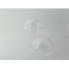 Couvercle PLA dôme transparent avec trou Diam: 9,6 cm 9,6 x 5 cm x 50 unités
