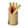 Tube bambou coupe oblique "Asahi" 60 ml Diam: 4,3 cm 5,5 x 9 cm x 20 unités