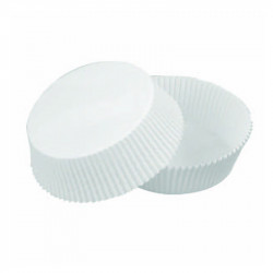 Caissette papier de cuisson ronde blanche siliconée Diam: 3,8 cm 3,8 x 2,1 cm x 100 unités