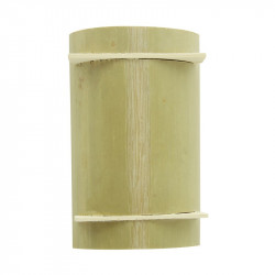 Assiette socle demi-bambou "Nagano" 10 x 5,5 x 2,5 cm x 20 unités