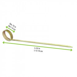 Pique bambou avec boucle 12 cm x 100 unités