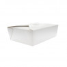 Boîte repas carton blanc 1000 ml 21,5 x 16 x 5 cm x 25 unités
