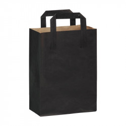 Sac cabas papier kraft brun imprimé noir 20 x 10 x 28 cm x 250 unités