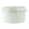 Saladier rond en carton blanc "Buckaty" 900 ml Diam: 15 cm 15 x 12,8 x 7,5 cm x 45 unités