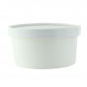 Saladier rond en carton blanc "Buckaty" 900 ml Diam: 15 cm 15 x 12,8 x 7,5 cm x 45 unités