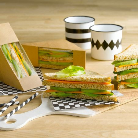 Boîte a sandwich & Emballages Wrap - Boite Sandwich - Grossiste Pro