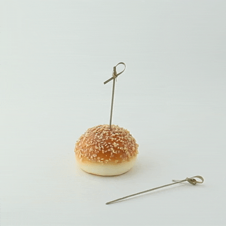 100pcs - Pique bambou boucle "Noshi" - 10,5 cm