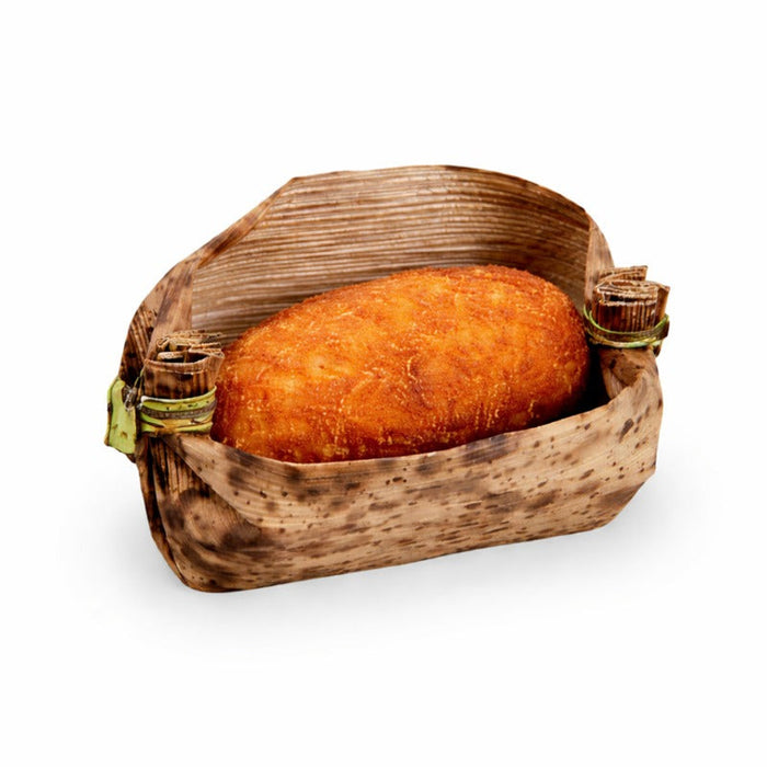 25pcs - Panier ovale en feuille de bambou "Mito" - 44 ml - 7 cm x 2 cm x 2 cm