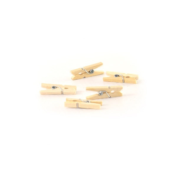 100pcs - Mini pince à linge bois - 2,5 cm